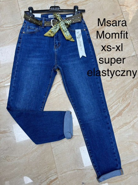 Spodnie   Jeansy damskie M'sara , size xs-xl, paczka 10szt ,