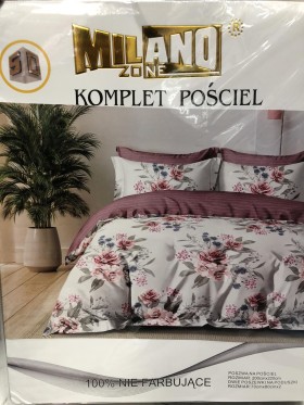 Komplet pościeli 100% satyna - bawełna 3 Częściowy Rozmiar : 200/220