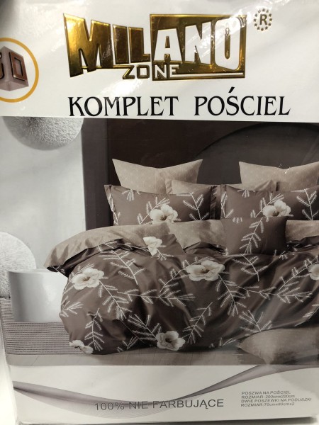 Komplet pościeli 100% satyna - bawełna 3 Częściowy Rozmiar : 200/220