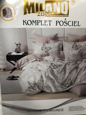 Komplet pościeli 100% satyna - bawełna 3 Częściowy Rozmiar : 200/220