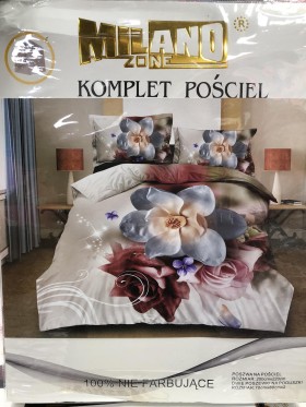 Komplet pościeli 100% satyna - bawełna 3 Częściowy Rozmiar : 200/220