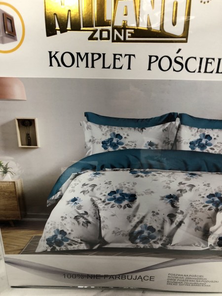 Komplet pościeli 100% satyna - bawełna 3 Częściowy Rozmiar : 200/220