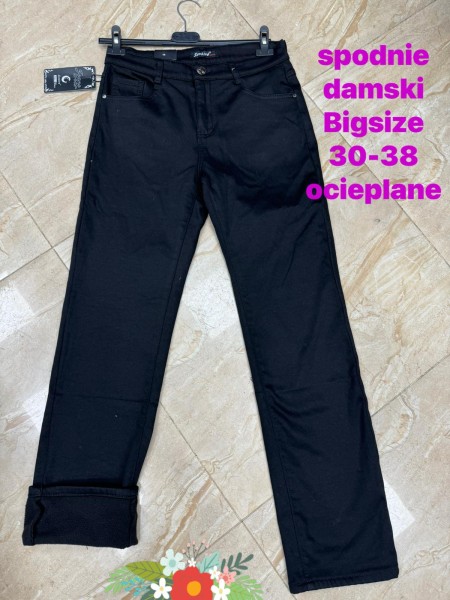 Spodnie  Jeansy damskie , Bigsize 30-38, paczka 12szt ,