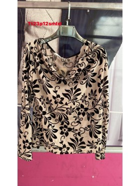 Bluzki damskie Włoskie, size s-xl, paczka 12szt ,Mix kolor