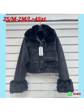 Kurtki Jeansowe damskie. size s-l, paczka 4szt ,1 kolor