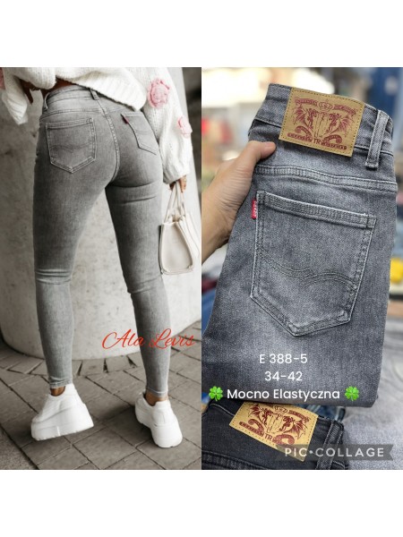 Spodnie  Jeansy  damskie , size 34-42 . paczka 10szt ,