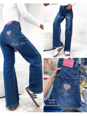 Spodnie  Jeansy  damskie , size 34-42 . paczka 10szt ,