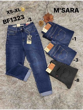 Spodnie Jeansy damskie M'sara , size xs-xl, paczka 12szt ,