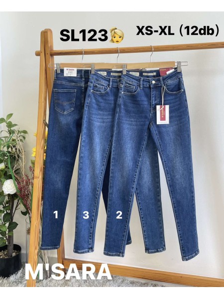 Spodnie Jeansy damskie M'sara , size xs-xl, paczka 12szt ,