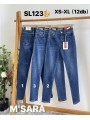 Spodnie Jeansy damskie M'sara , size xs-xl, paczka 12szt ,