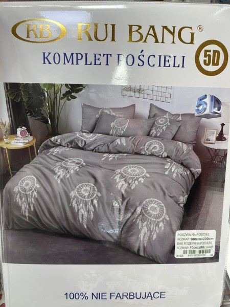 Komplet pościeli 100% satyna - bawełna 3Częściowy Rozmiar : 160/200