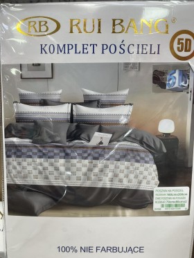 Komplet pościeli 100% satyna - bawełna 3Częściowy Rozmiar : 160/200