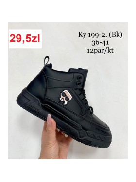 Buty Botki na koturnie Damskie (36-41, 12par)