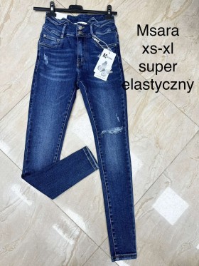 Spodnie  Jeansy  damskie M'sara , Size XS-XL, paczka 10szt,