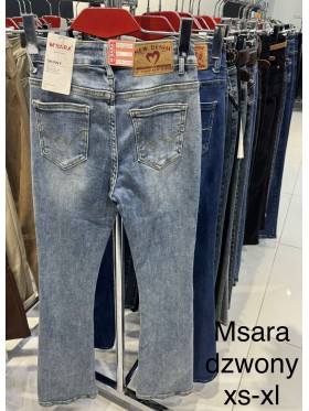 Spodnie  Jeansy  damskie M'sara , Size XS-XL, paczka 10szt,