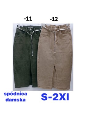 Spódnica krótka  Jeansowa  damska  , Size s-2xl, paczka 10szt,