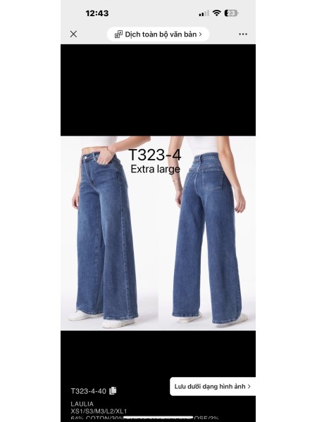 Spodnie Jeansy  damskie  , Size xs-xl, paczka 10szt