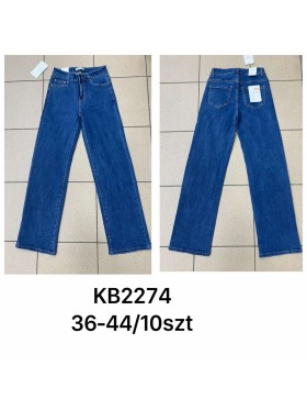 Spodnie Jeansy  damskie  , Size 36-44, paczka 10szt