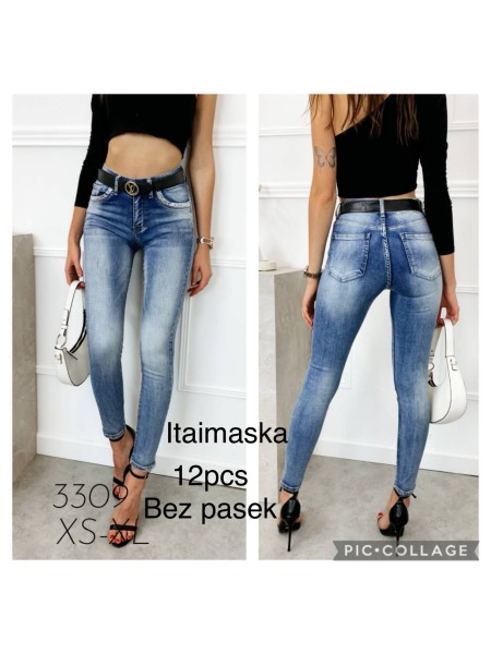 Spodnie Jeansy  damskie  , Size xs-xl, paczka 12szt,