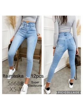 Spodnie Jeansy  damskie  , Size xs-xl, paczka 12szt,