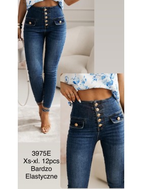 Spodnie Jeansy  damskie  , Size xs-xl, paczka 12szt,