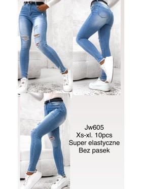 Spodnie Jeansy  damskie  , Size xs-xl, paczka 10szt,