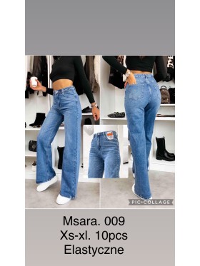 Spodnie Jeansy  damskie  M'sara, Size xs-xl, paczka 10szt,