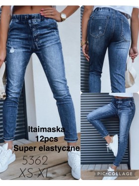 Spodnie Jeansy  damskie  , Size xs-xl, paczka 12szt,