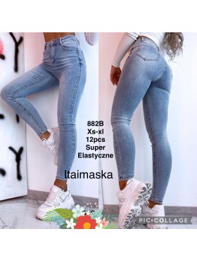 Spodnie Jeansy  damskie  , Size xs-xl, paczka 12szt,