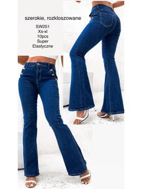 Spodnie Jeansy  damskie  , Size XS-XL, paczka 10szt,