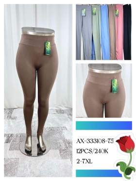 Legginsy damskie , size 2-7xl, paczka 12szt ,mix kolor