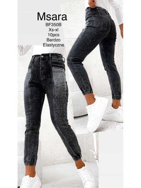 Spodnie Jeansy  damskie  M'sara , Size xs-xl, paczka 10szt,