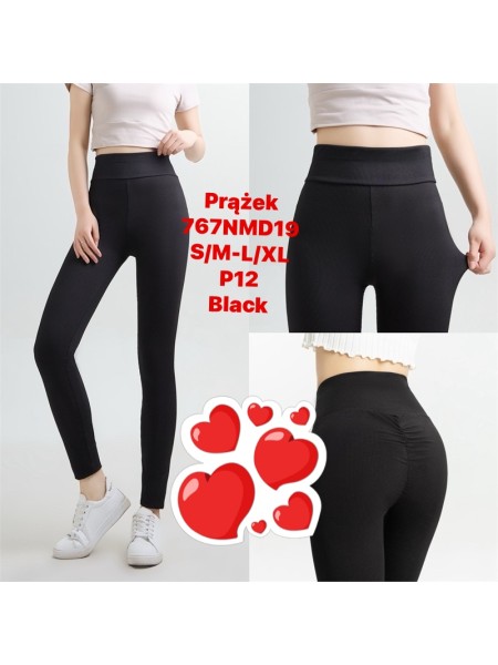 Legginsy damskie, Size s-xl, paczka 12szt,1 kolor