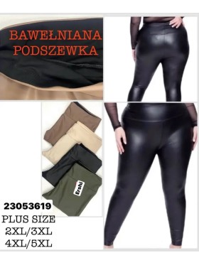 Spodnie skórzane damskie, Size 2-5xl, paczka 12szt,mix kolor