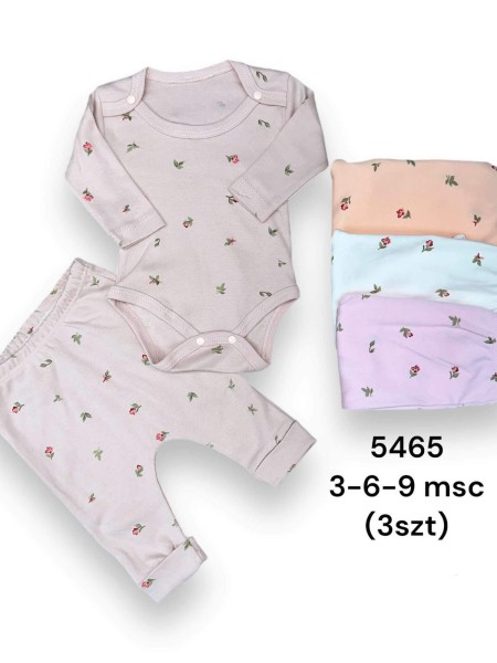 Komplet Dzieciece 3-9M paczka 3szt 1 kolor