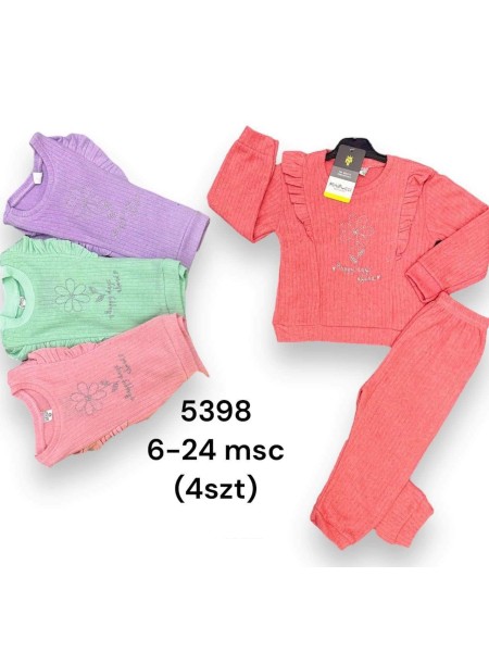 Komplet Dzieciece 6-24M paczka 4szt 1 kolor