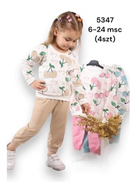 Komplet Dzieciece 6-24M paczka 4szt 1 kolor