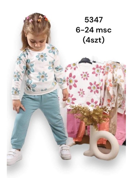 Komplet Dzieciece 6-24M paczka 4szt 1 kolor