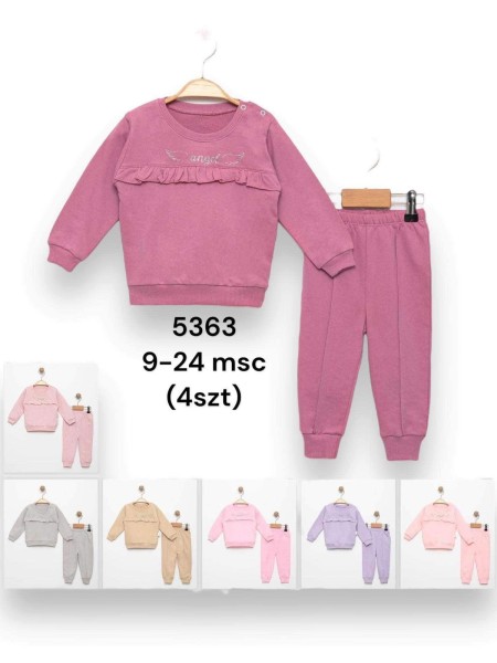 Komplet Dzieciece 9-24M paczka 4szt 1 kolor