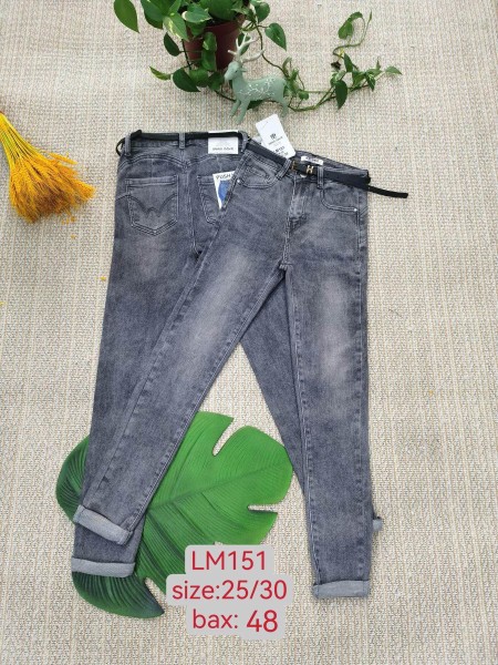 Spodnie Jeansy damskie  , Size 25-30, paczka 12szt,