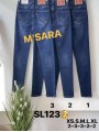 Spodnie  Jeansy damskie M'sara , Size xs-xl, paczka 10szt,