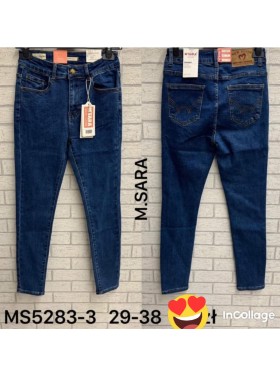 Spodnie  Jeansy damskie M'sara , Size 29-38, paczka 10szt,