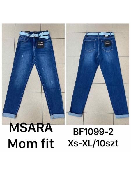 Spodnie  Jeansy damskie M'sara , Size xs-xl, paczka 10szt,