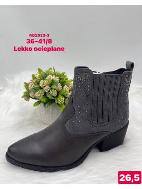 Buty Botki na koturnie Damskie (36-41, 8par)