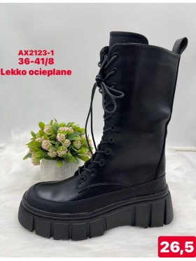 Buty Botki na koturnie Damskie (36-41, 8par)