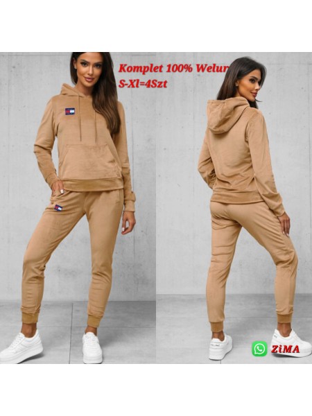 Komplety welurowe damskie  , Size s-XL, paczka 4szt,1 kolor