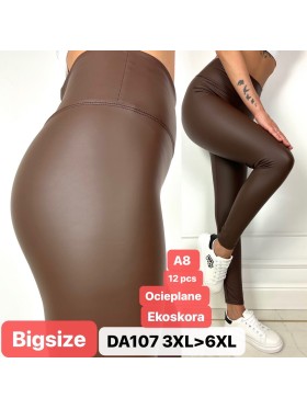 Spodnie skórzane damskie , Size 3-6XL, paczka 12szt,mix kolor