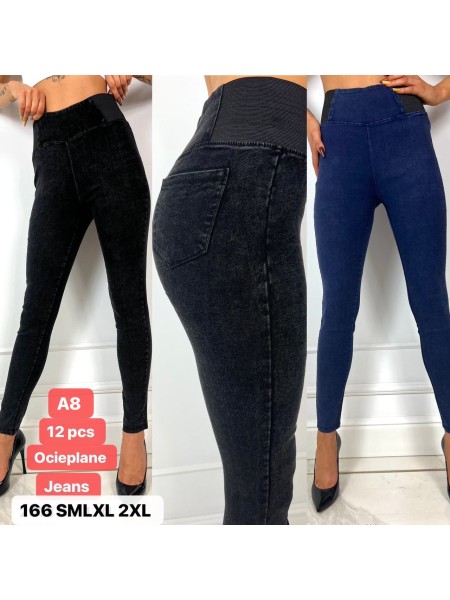 Spodnie jeans damskie , Size S-2XL, paczka 12szt,mix kolor