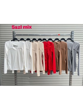 Bluzy damskie Włoskie ,Size uni,paczka 5szt,mix kolor