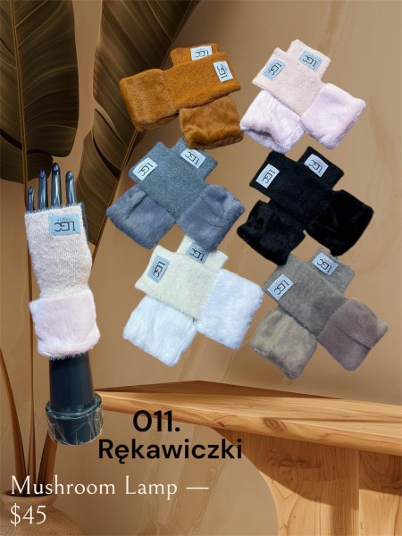 Rękawiczki damskie , paczka 12szt mix kolor,